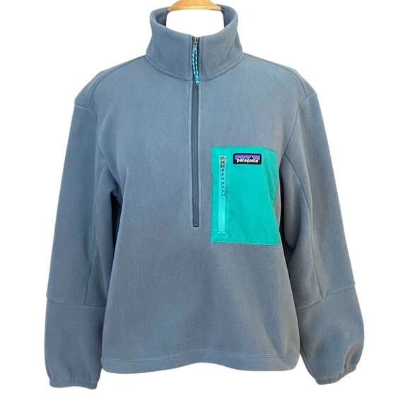 Patagonia Microdini ½ Zip Fleece Pullover Plume Grey Gorpcore Athleisure-M
